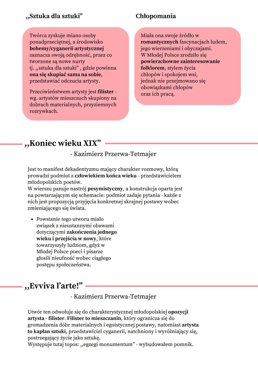 # MŁODA POLSKA
przełom XIX i XXw.

> Ramy czasowe
- Polska lata 90 XIX w. - 1918r. (odzyskanie niepodległości po zaborach)
- 1894r. - opubli