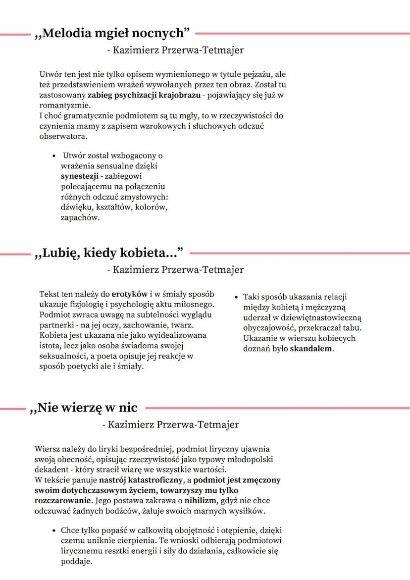 # MŁODA POLSKA
przełom XIX i XXw.

> Ramy czasowe
- Polska lata 90 XIX w. - 1918r. (odzyskanie niepodległości po zaborach)
- 1894r. - opubli