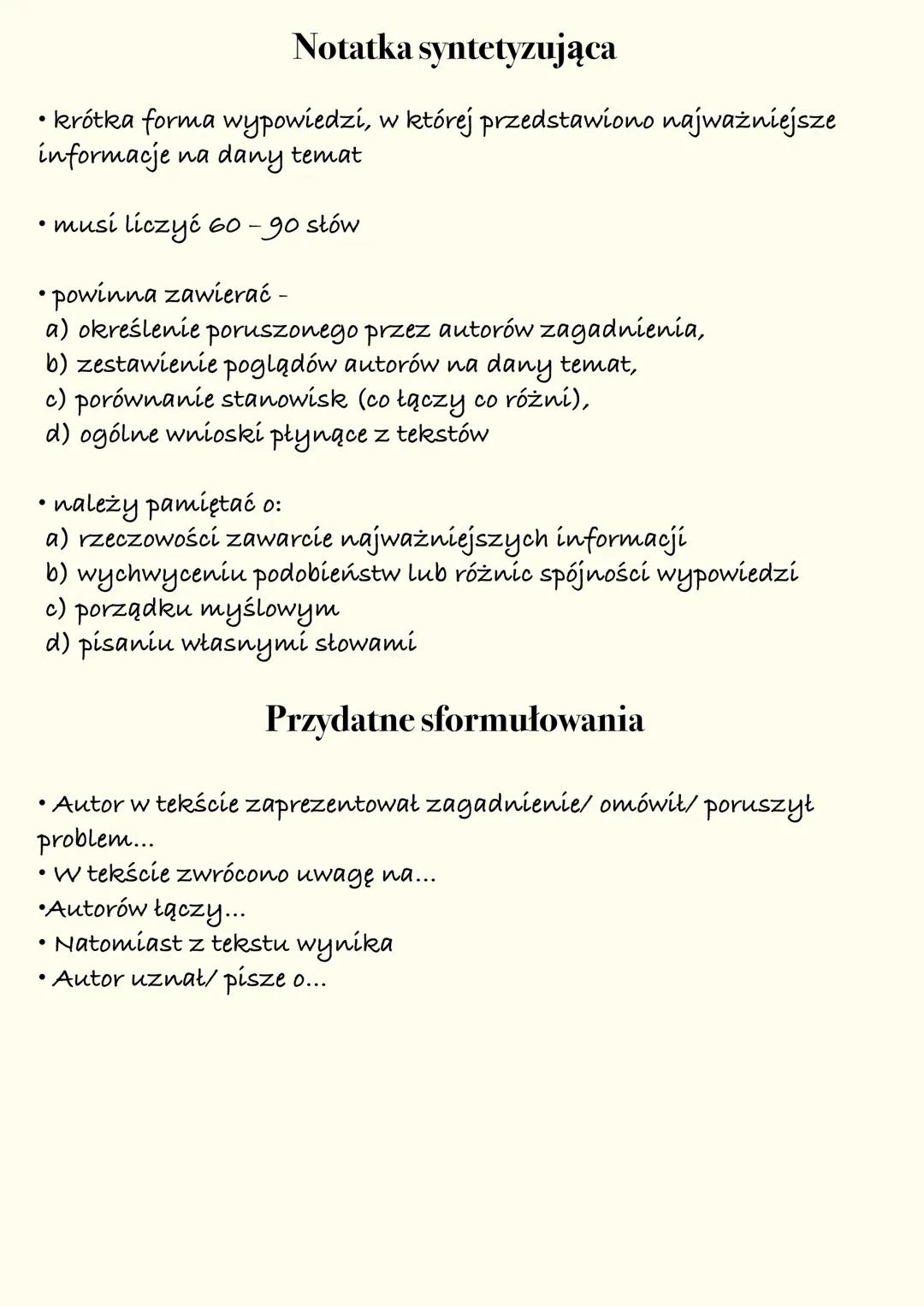 Notatka syntetyzująca