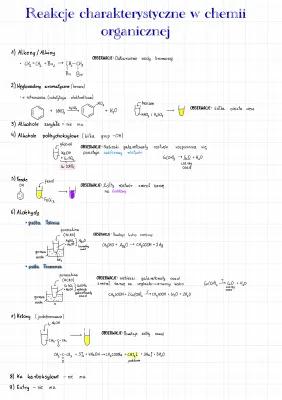 Know Reakcje charakterystyczne w chemii organicznej  thumbnail