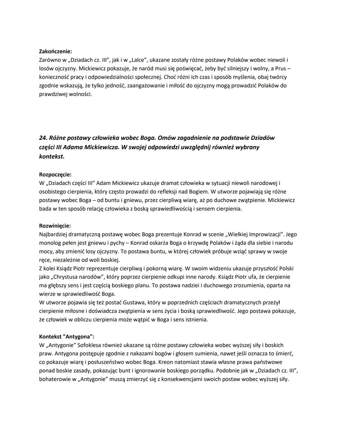 21. Losy młodzieży polskiej pod zaborami. Omów zagadnienie na podstawie Dziadów
części III Adama Mickiewicza. W swojej odpowiedzi uwzględnij
