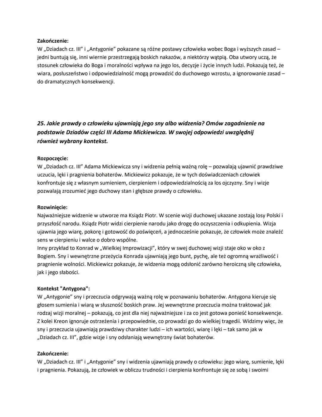 21. Losy młodzieży polskiej pod zaborami. Omów zagadnienie na podstawie Dziadów
części III Adama Mickiewicza. W swojej odpowiedzi uwzględnij