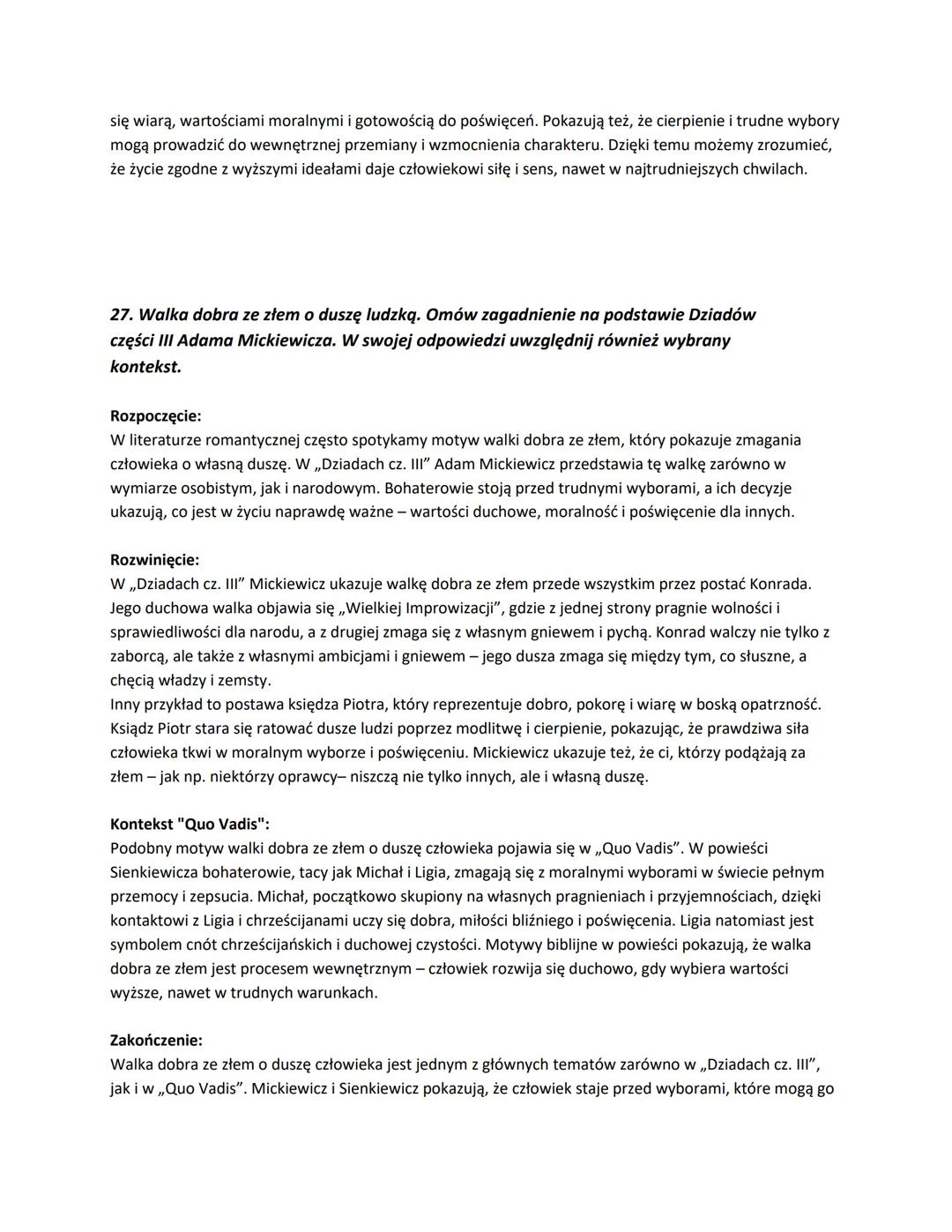 21. Losy młodzieży polskiej pod zaborami. Omów zagadnienie na podstawie Dziadów
części III Adama Mickiewicza. W swojej odpowiedzi uwzględnij