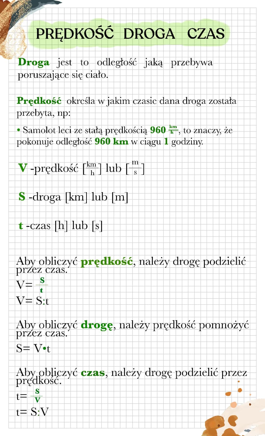 Jak obliczyć czas, prędkość i drogę? Wzory i zadania dla klasy 6