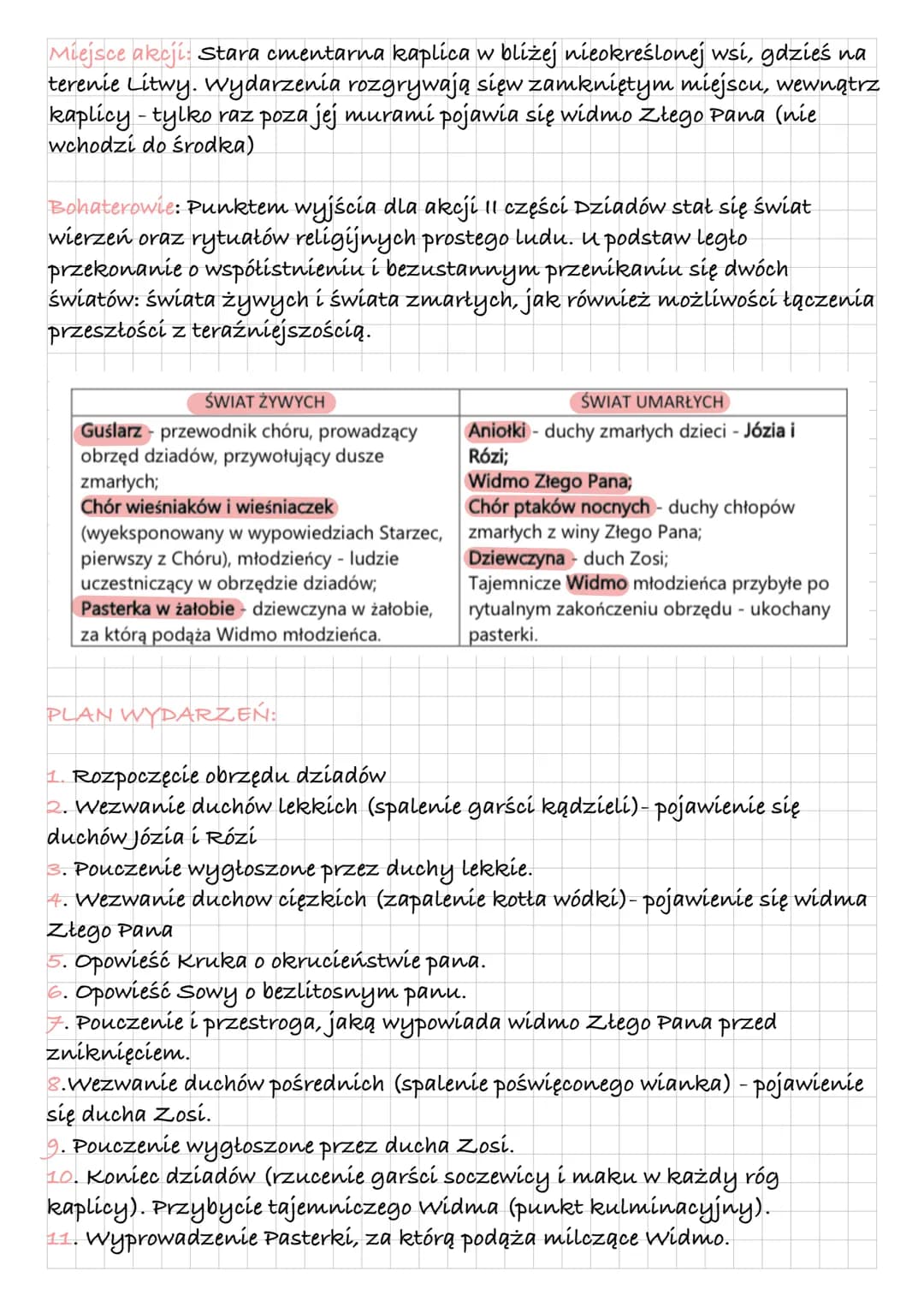 DZIADY
GENEZA
Il część Dziadów powstała w latach 1820-1823 i została opublikowana w II
tomie Poezyj w 1823 roku wraz z Dziadami cz. IV. Częś