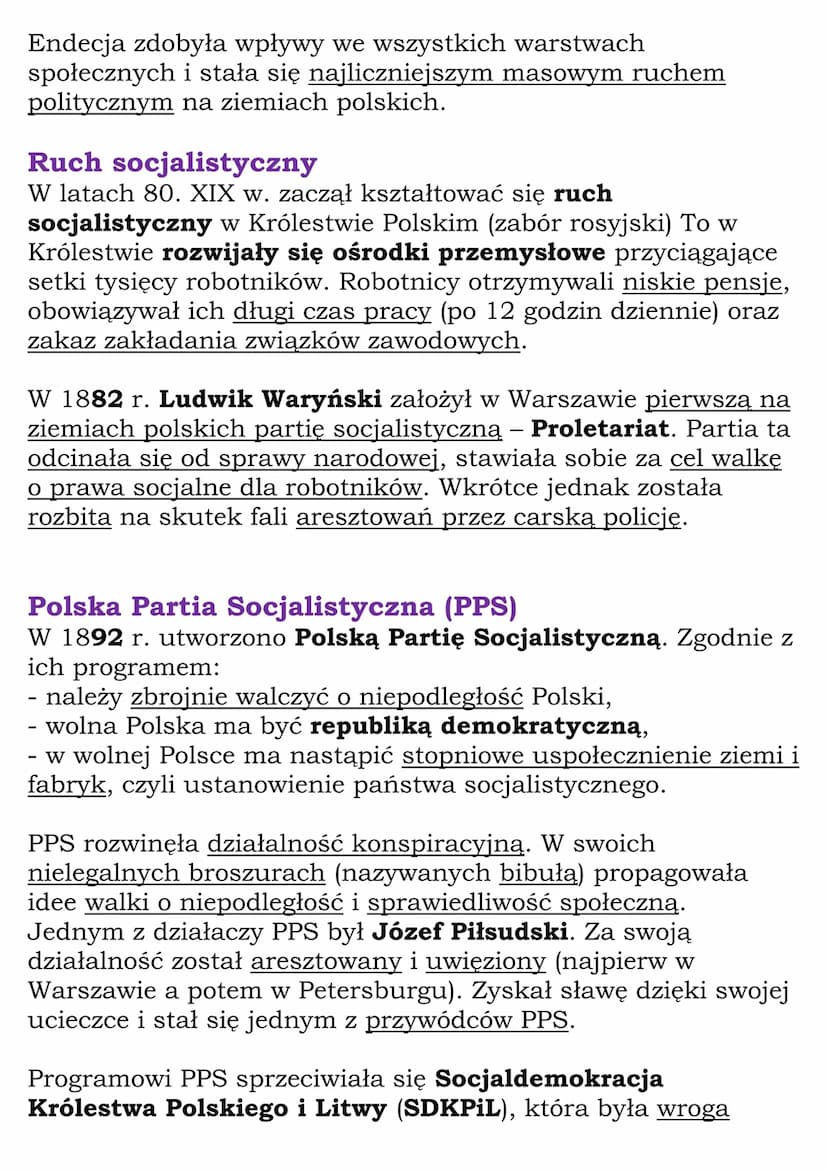 Partie polityczne na
ziemiach polskich w XIX
wieku
klasa 7, WSiP
W XIX w. formowała się nowoczesna świadomość narodowa
Polaków.
Wcześniej sz
