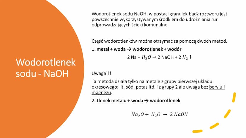 Wodorotlenki
o
NaOH R
Wodorotlenki - to związki o budowie
jonowej, w których skład wchodzą kationy
metalu i aniony wodorotlenkowe.
Zapamięta
