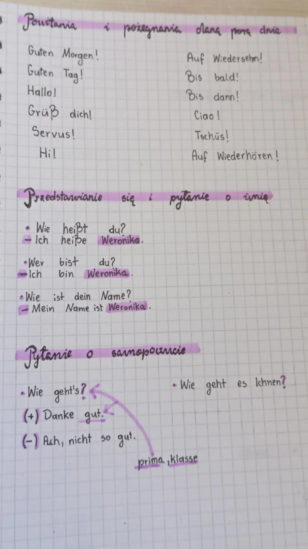 Pourtania i pożegnania clanç perra cinia

Guten Morgen!
Guten Tag!
Hallo!
Grüß dich!
Servus!
Hi!

Auf Wiedersehn!
Bis bald!
Bis dann!
Ciao!
