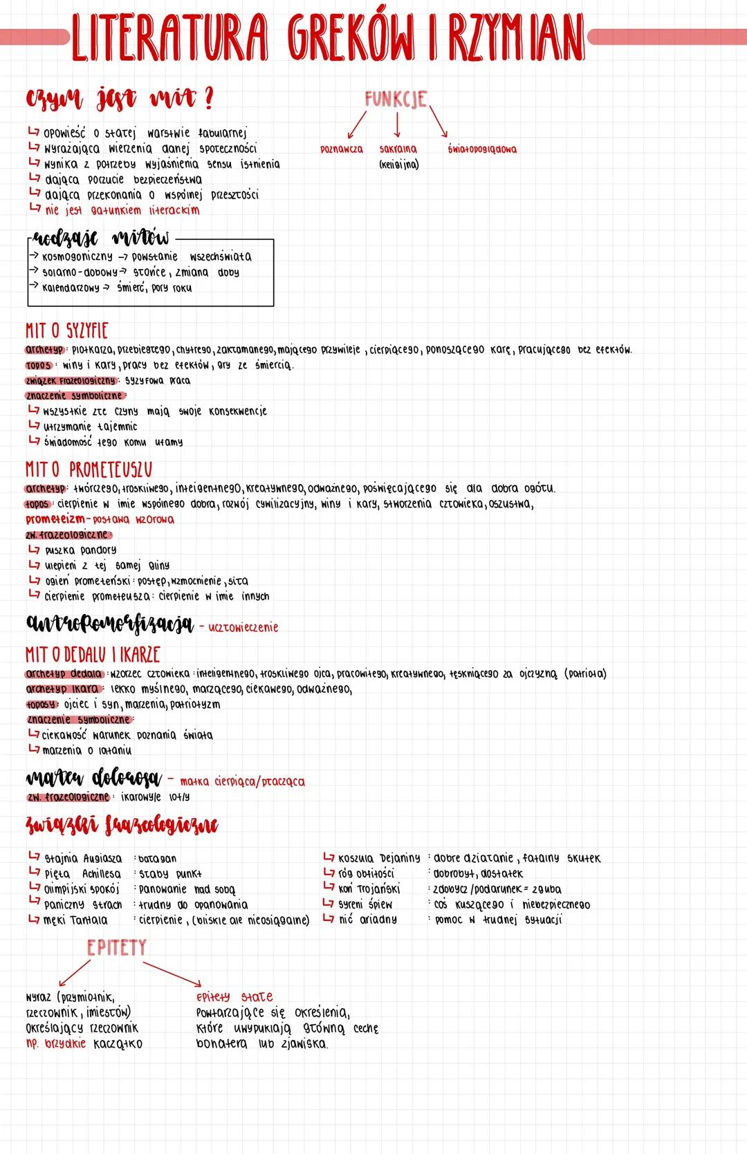 Literatura starożytnych Greków i Rzymian - analiza i interpretacja