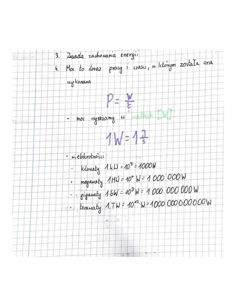 1. Proca
1
energia.
-
1
W = F· s
W = preca
F = martość działającej siły
s = droga przebyła pod wpływem
kej sily
- jednostką pracy jest doul 