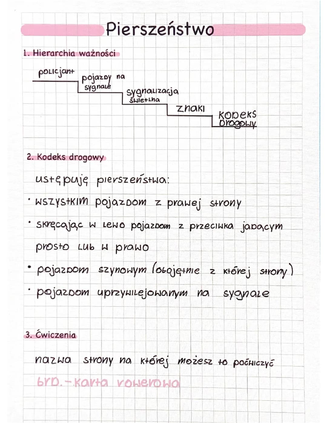 Pierszeństwo na skrzyżowaniu 