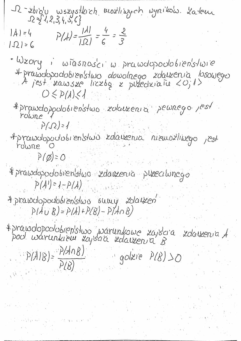 Prawdopodobieństwo
1
Puzykiad. I
Jaka jest szansa, we dzisiaj jest środla?
-wany & możliwości czyli prawdopodobieństwo
wynosi 4.
ovay
• Zeby