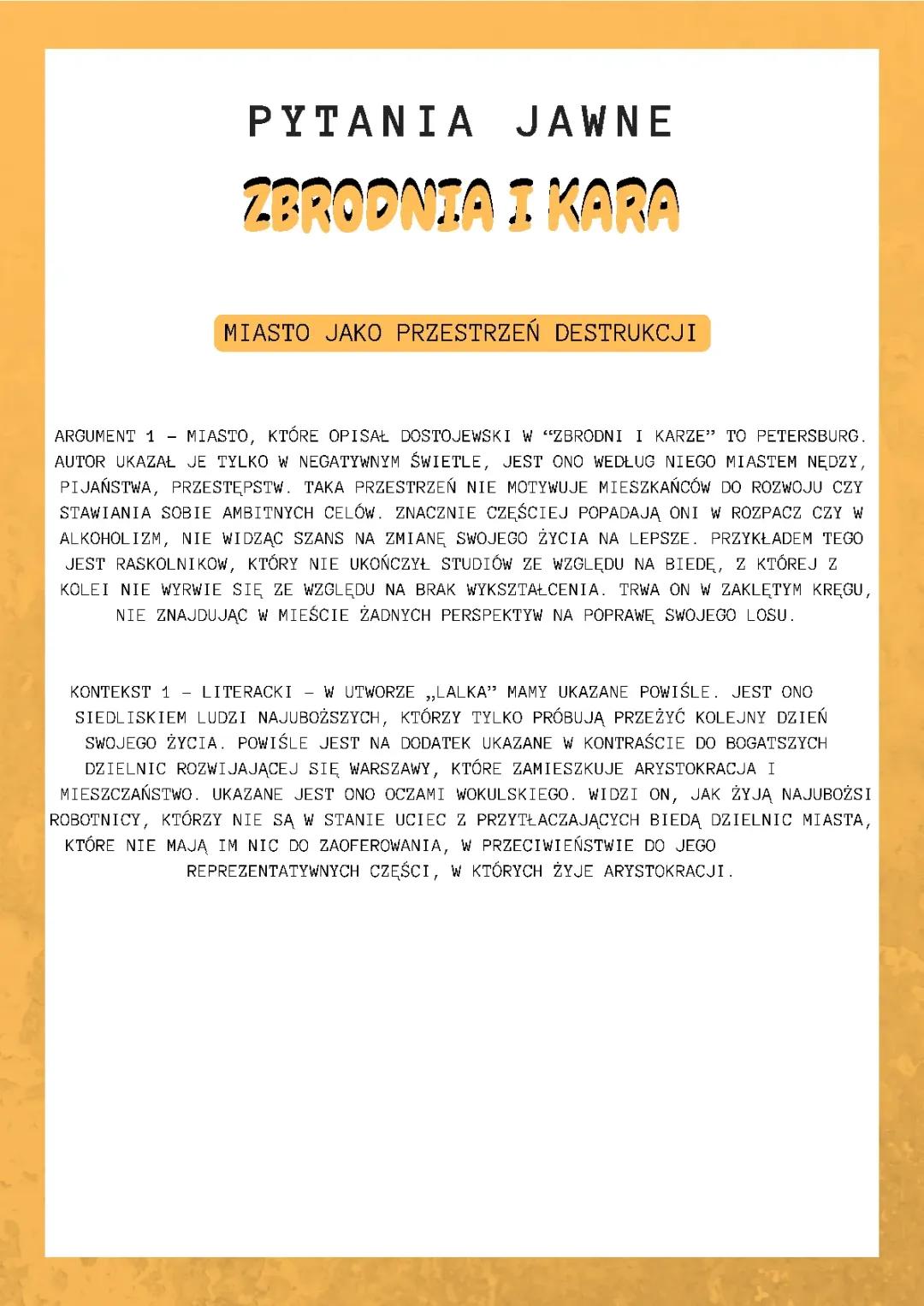 Miasto jako przestrzeń destrukcji 