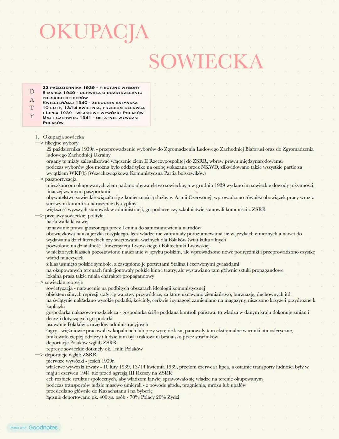 Sowiecka okupacja podczas II wojny światowej