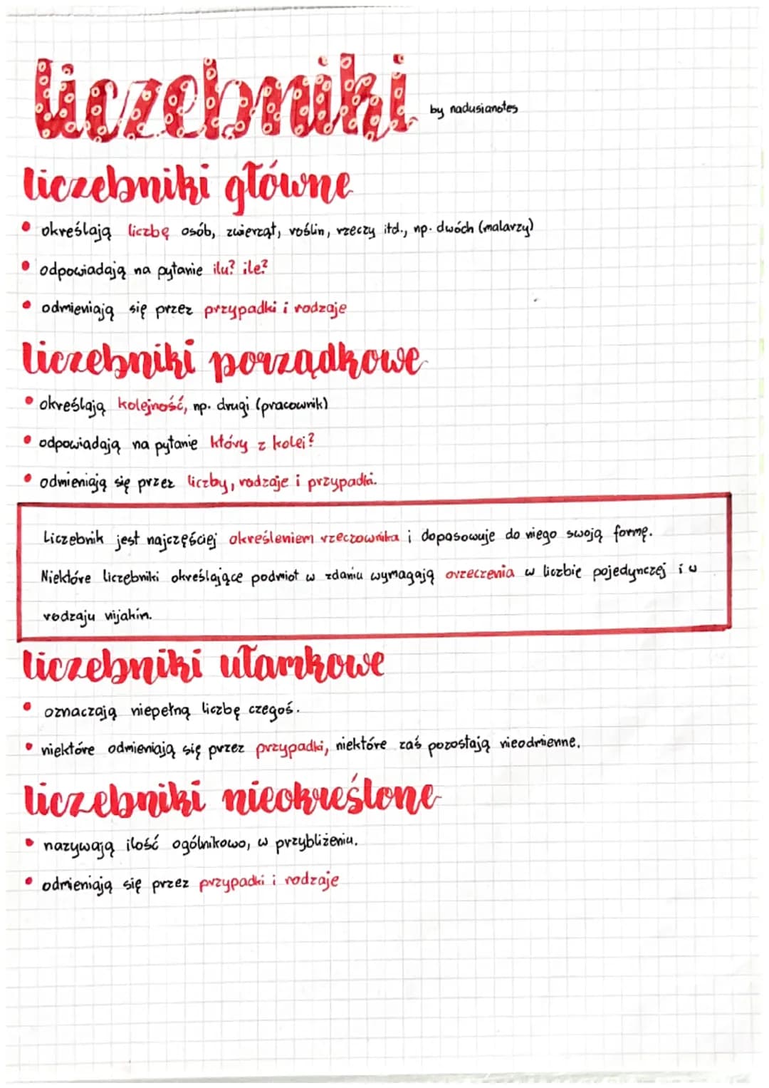 liczebniki.
liczebniki główne
• określają liczbę osób, zwierząt, voślin, rzeczy itd., np. dwóch (malarzy)
● odpowiadają na pytanie ilu? ile?