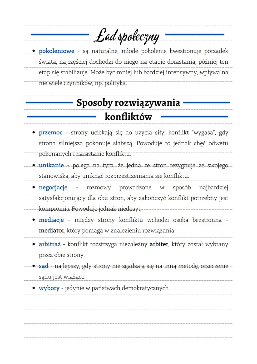 Lad spoleczny
• Ład społeczny to zespół norm/wartości wyznawanych przez zbiorowość
• Wartości społeczne to idee uważane za cenne, pożądane p