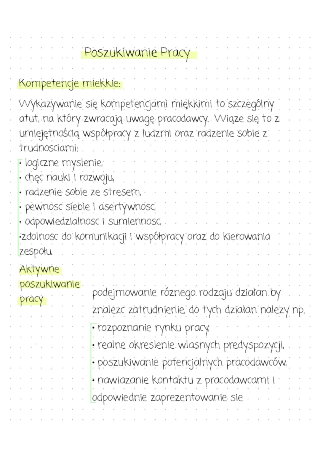 Poszukiwanie Pracy
Kompetencje miekkie:
Wykazywanie się kompetencjami miękkimi to szczególny
atut, na który zwracają uwagę pracodawcy. Wiąze