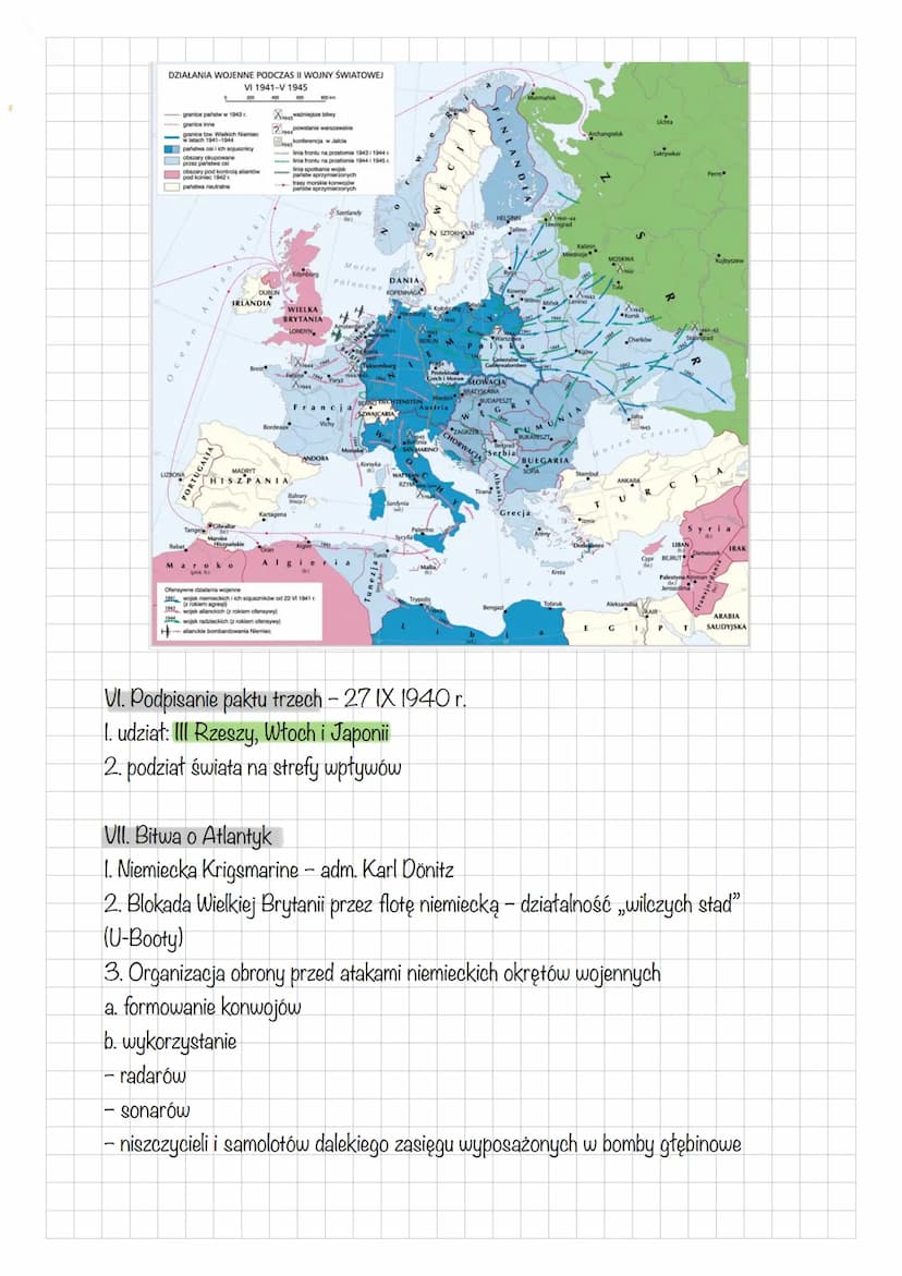 DZIAŁANIA WOJENNE W LATACH 1939-1941
I. "Dziwna wojna" na zachodzie Europy
I. Wypowiedzenie wojny III Rzeszy przez Wielką Brytanię i Francję