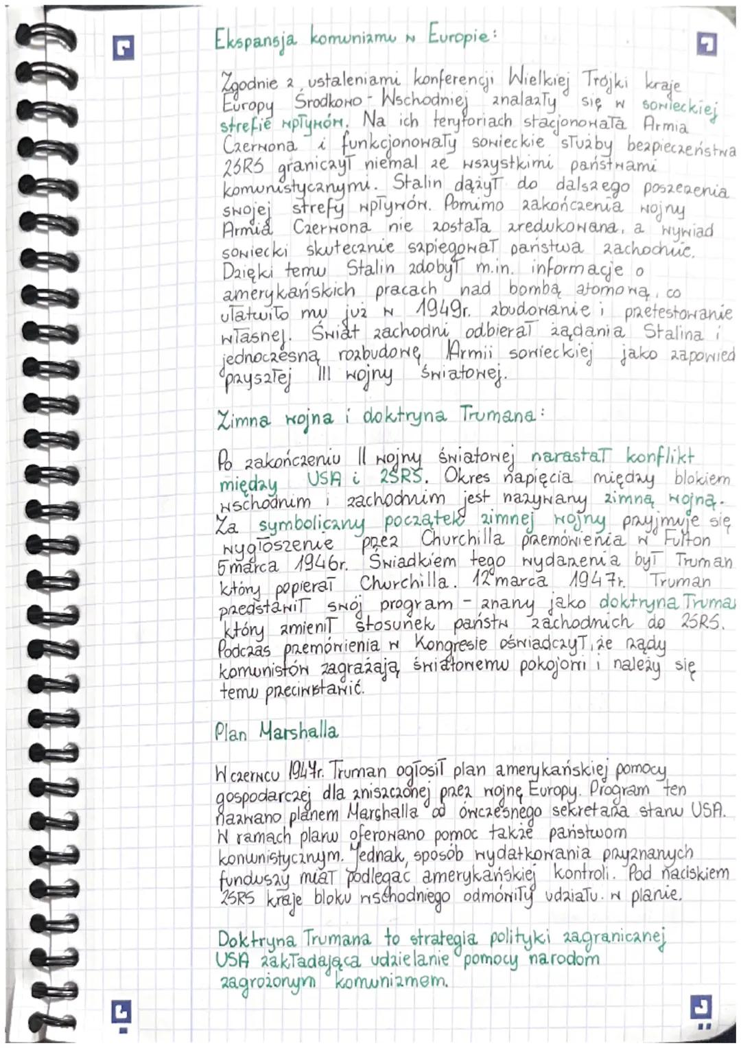 L
POCZĄTEK ZIMNEJ WOJNY
Skutki II wojny światowej:
Trwająca prawie
6 lat
Hojna przyniosła ogromne straty. W wyniku
tego konfliktu śmierć pon
