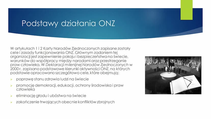 
<h2 id="onzzaoyciele">ONZ założyciele</h2>
<p>Organizacja Narodów Zjednoczonych to międzynarodowy sojusz powołany do utrzymania pokoju i be