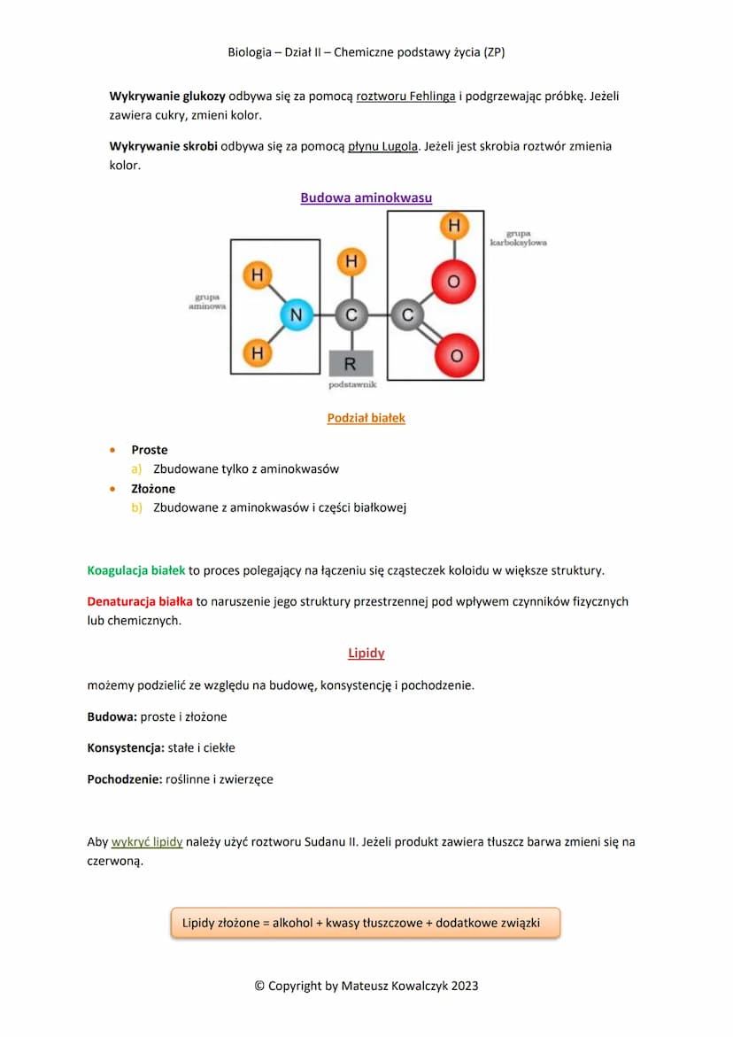 Pierwiastki chemiczne --> Związki chemiczne
● Związki organiczne
● Związki nieorganiczne
Biologia - Dział II - Chemiczne podstawy życia (ZP)