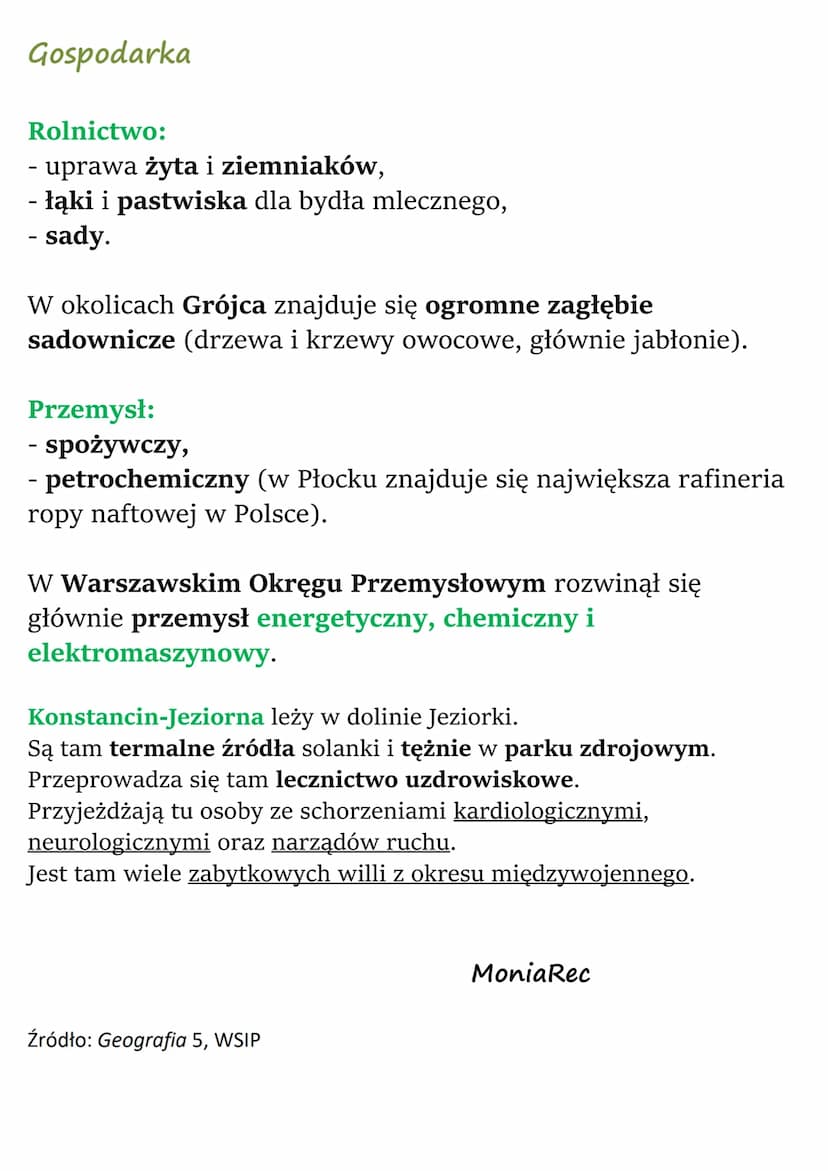 Nizina Mazowiecka
Warunki naturalne
Nizina Mazowiecka to największa pod względem powierzchni
nizina w Polsce. Jest fragmentem pasa nizin śro