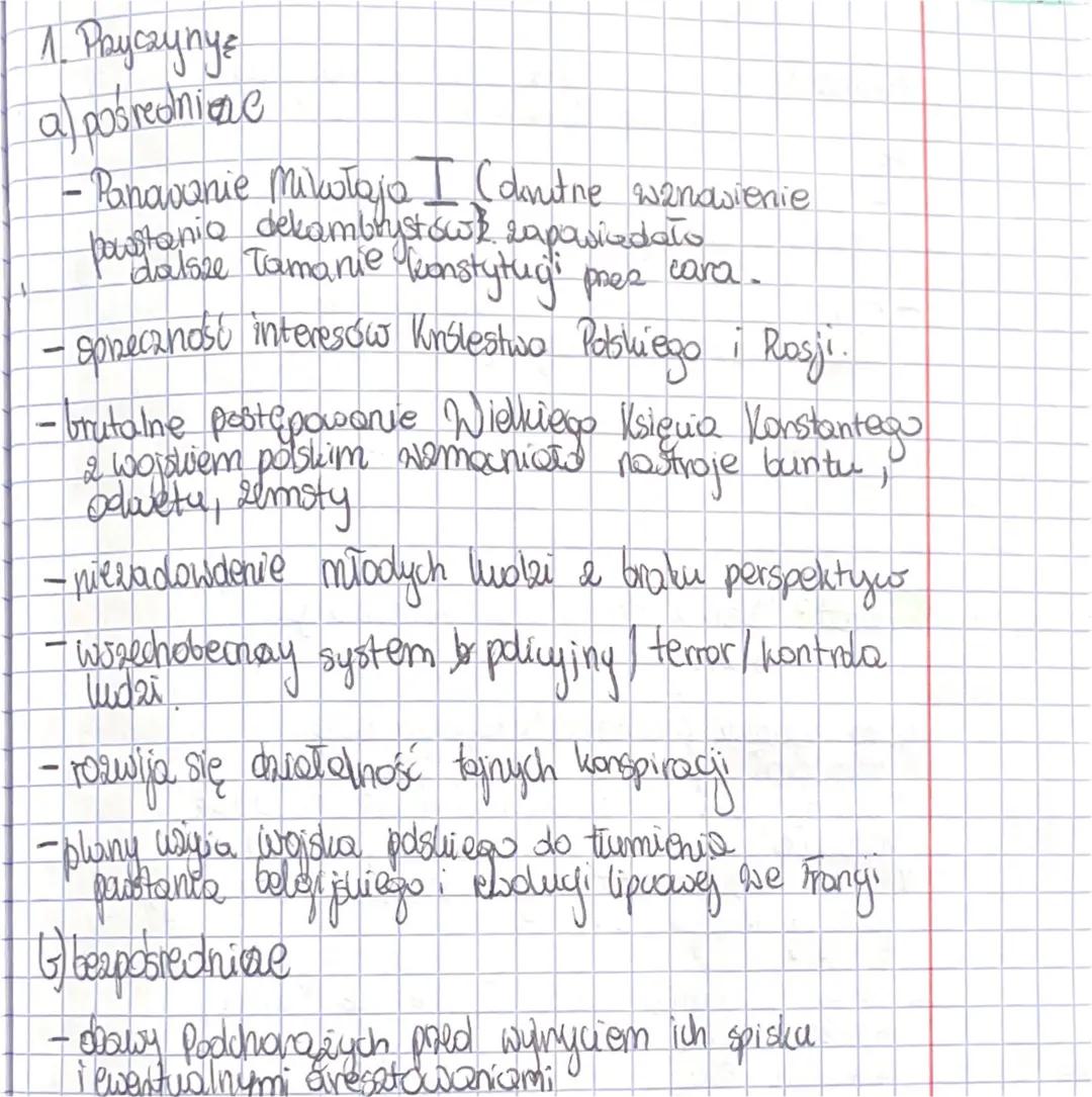 1. Payczynye
a) pośrednice
- Panavanie Milwołaja I (dinitne wanowienie
powstanio dekambrist owe zapawizdało
dalsze Tamanie konstytugi pres c