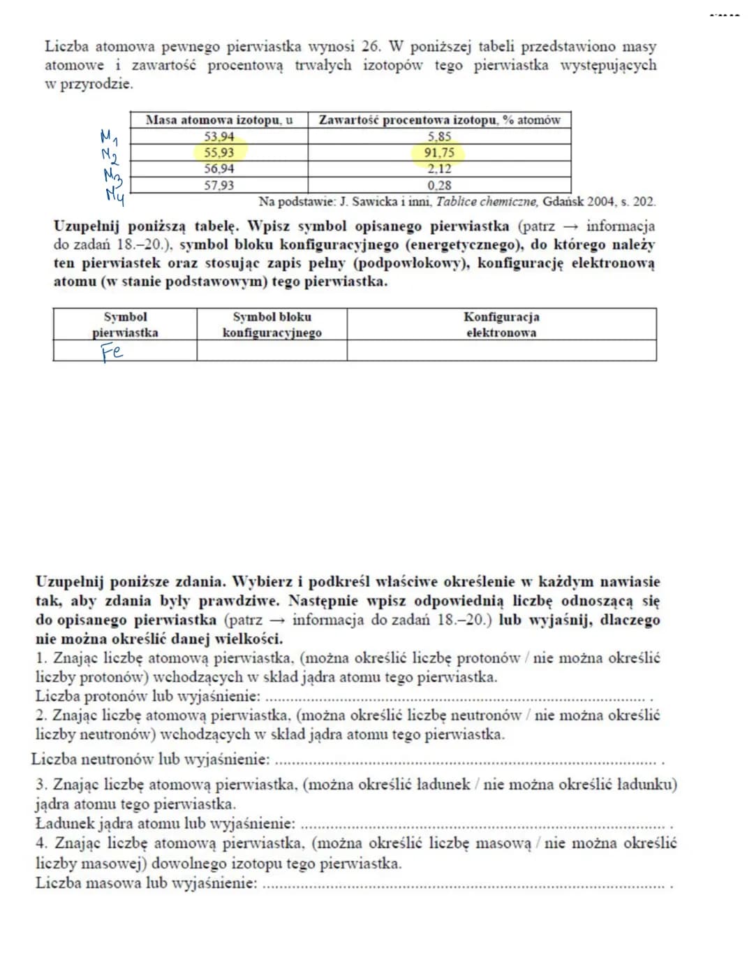 Carbon atom
BUDOWA
6 protons
+ 6 neutrons
electron
proton
neutron
ATOMU
L shell
(8 electrons)
K shell
(2 electrons)
electrons
proton
pęd - j