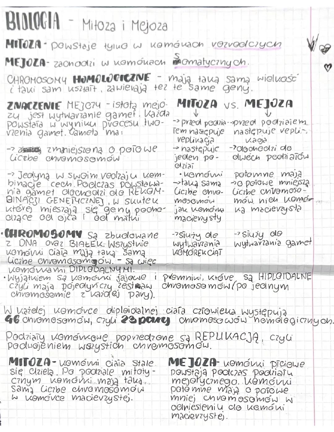 Mitoticzne i meiotyczne procesy w biologii