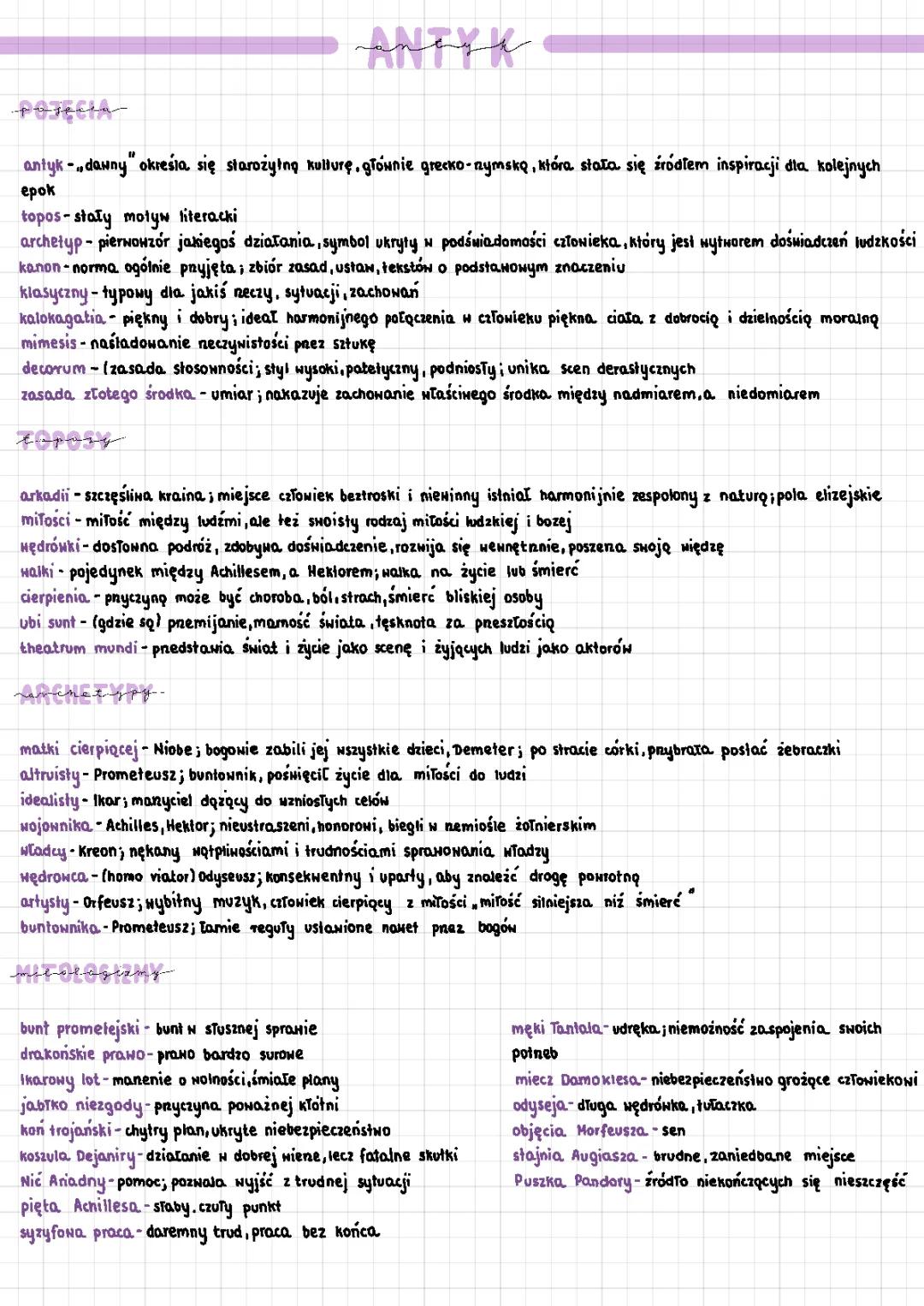 Antyk: Bogowie, Filozofia i Frazeologia