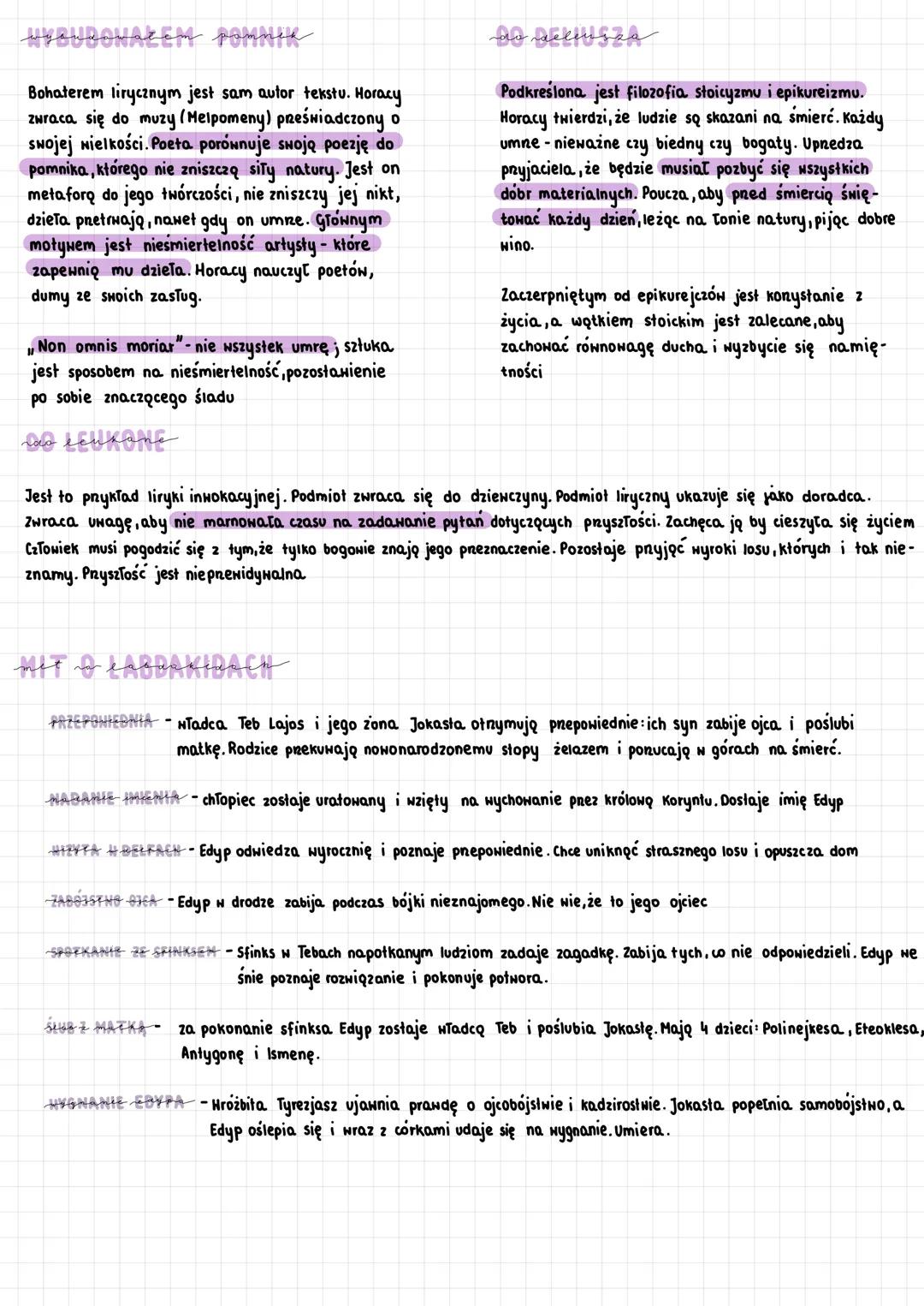 posecta
antyk-, dawny" określa się starożytną kulturę, głównie grecko - rzymską, która stała się źródłem inspiracji dla kolejnych
epok
topos