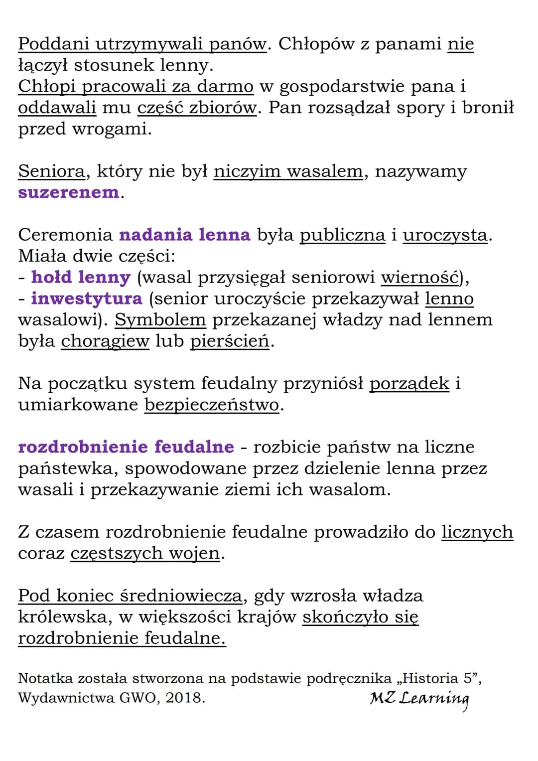 Feudalna Europa
Średniowieczne stany - grupy ludzi, które różniły się
prawami, obowiązkami i codziennymi zajęciami. Były to:
- duchowieństwo