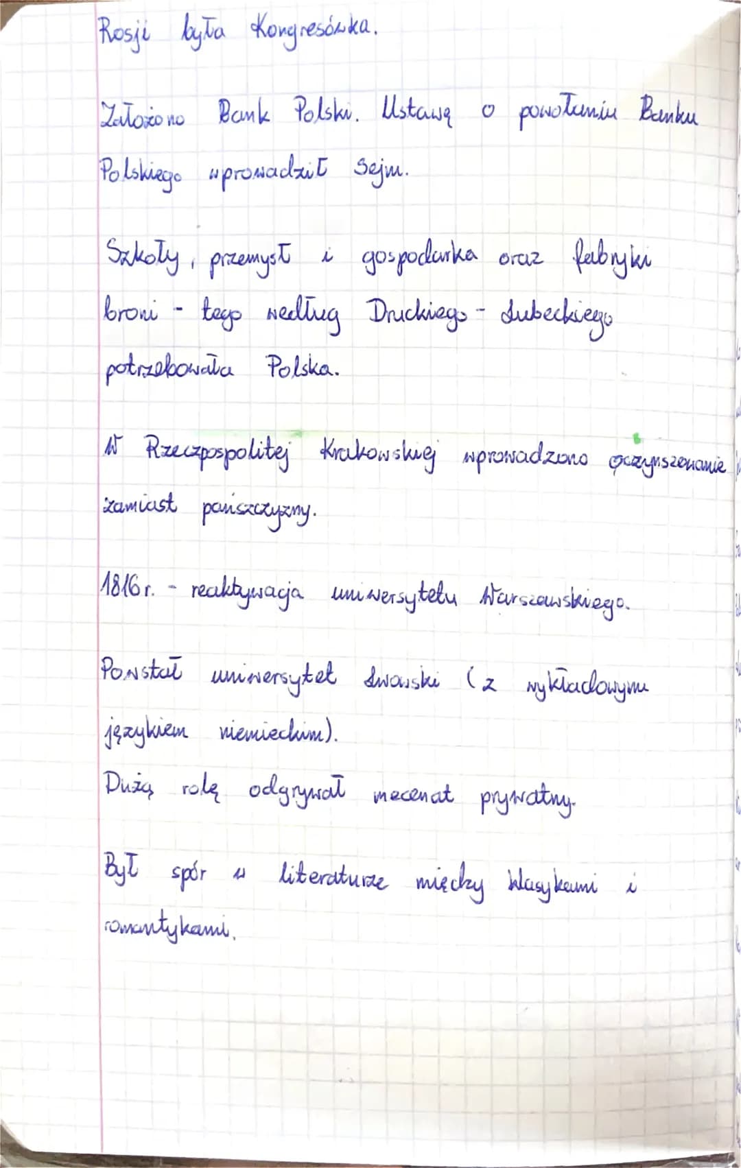 Lekcja 11/2
Jemat: Ziemie polskie
A. Gospodarka.
2. Kultura.
N
latach 1815-1830.
24.09.21.
W życie gospodarcze kraju angażował się Francisze