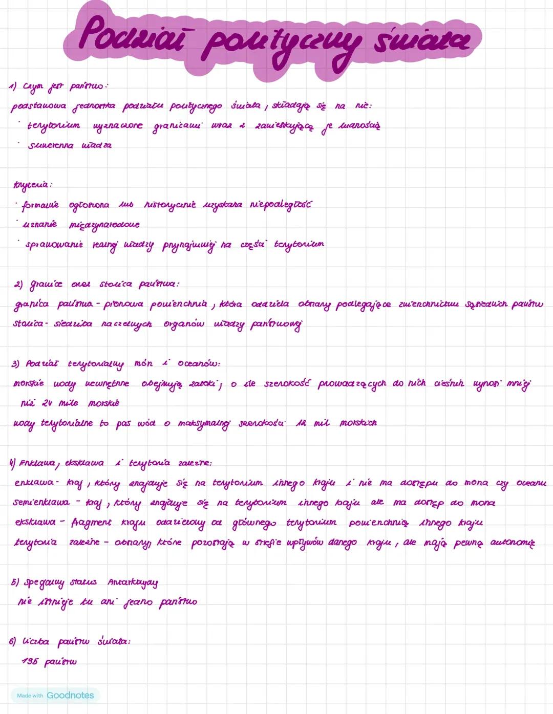 Geografia: Podział Polityczny Świata i Jego Zmiany