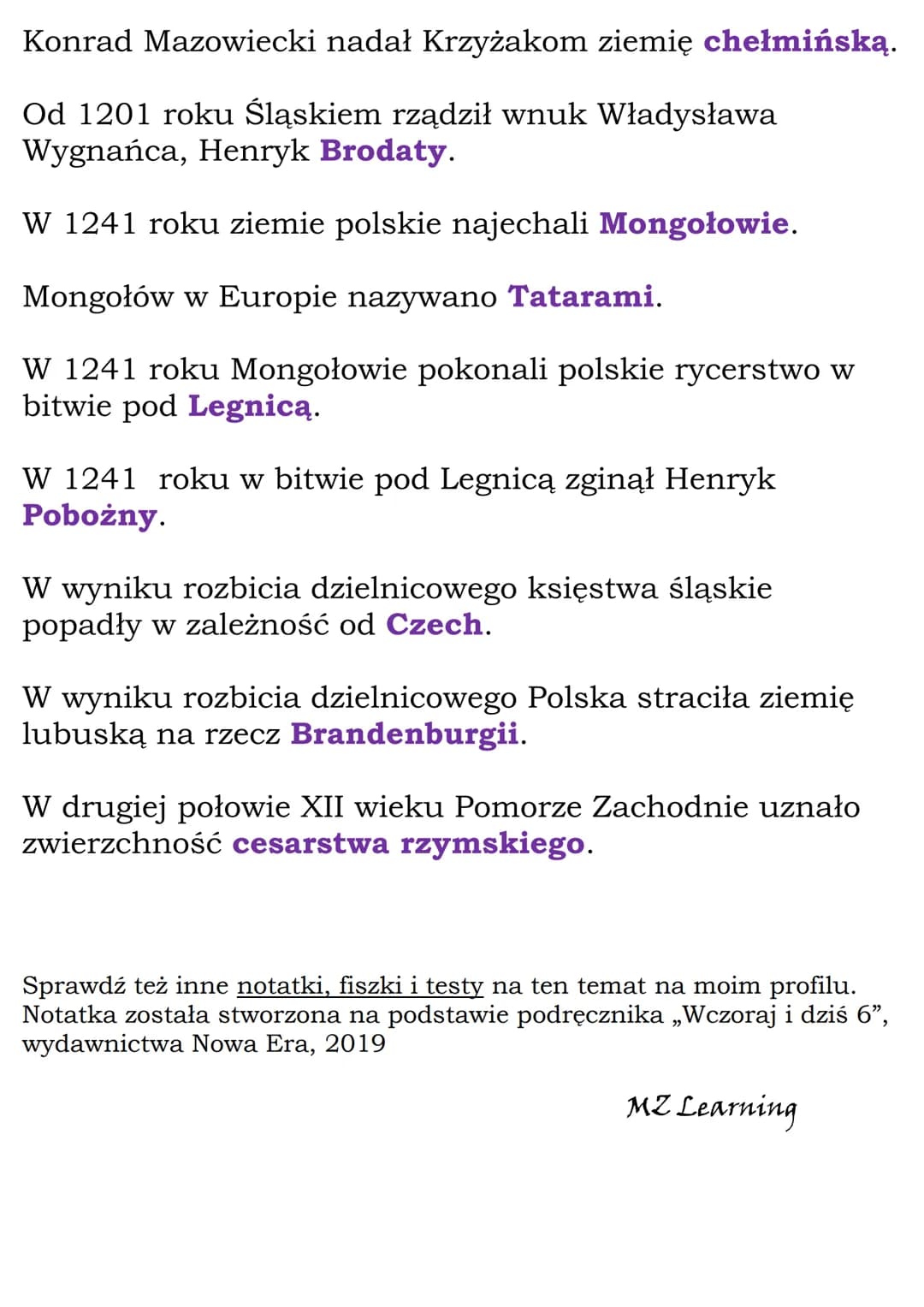 Rozbicie dzielnicowe
Test
Wraz ze śmiercią Bolesława Krzywoustego rozpoczął się w
Polsce
okres rozbicia dzielnicowego.
złoty wiek.
powrót do