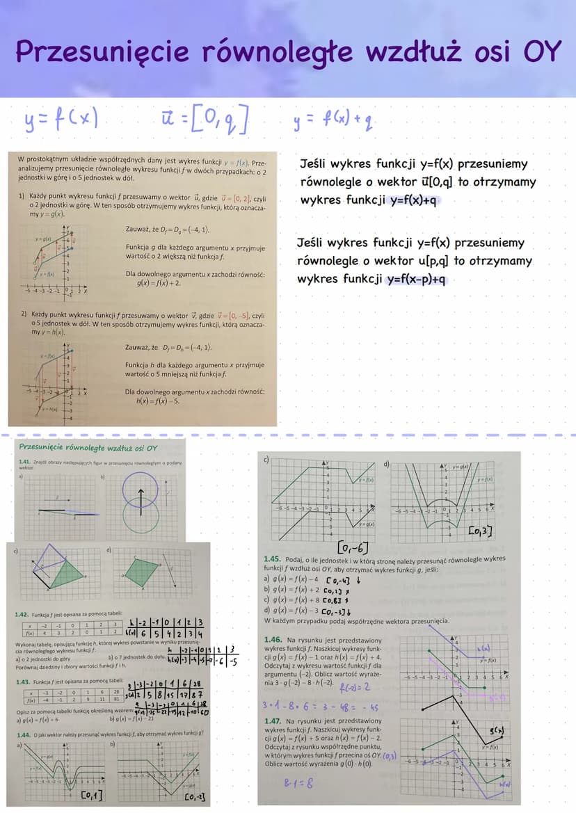 Współrzędne wektora
A(x₁, y₁)
B(x₂, 4₂)
AB [×₁²×₁ ; 4₁-9₁]
Уг-да
AB [5,-3]
y=x²
y=(x-2)²
Długość wektora AB
|AB| = √(x₂-x₂)² + (1₂-3₁)²
AB[a