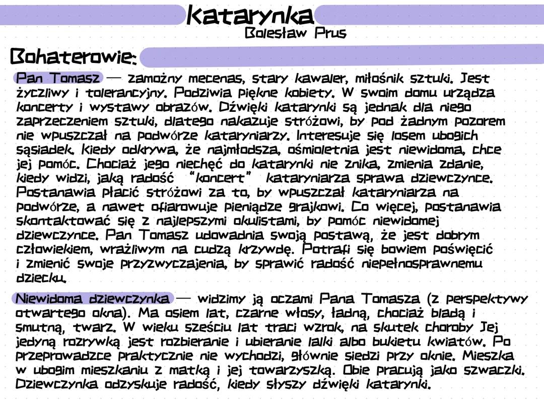 Analiza i omówienie "Katarynka" - Bolesław Prus