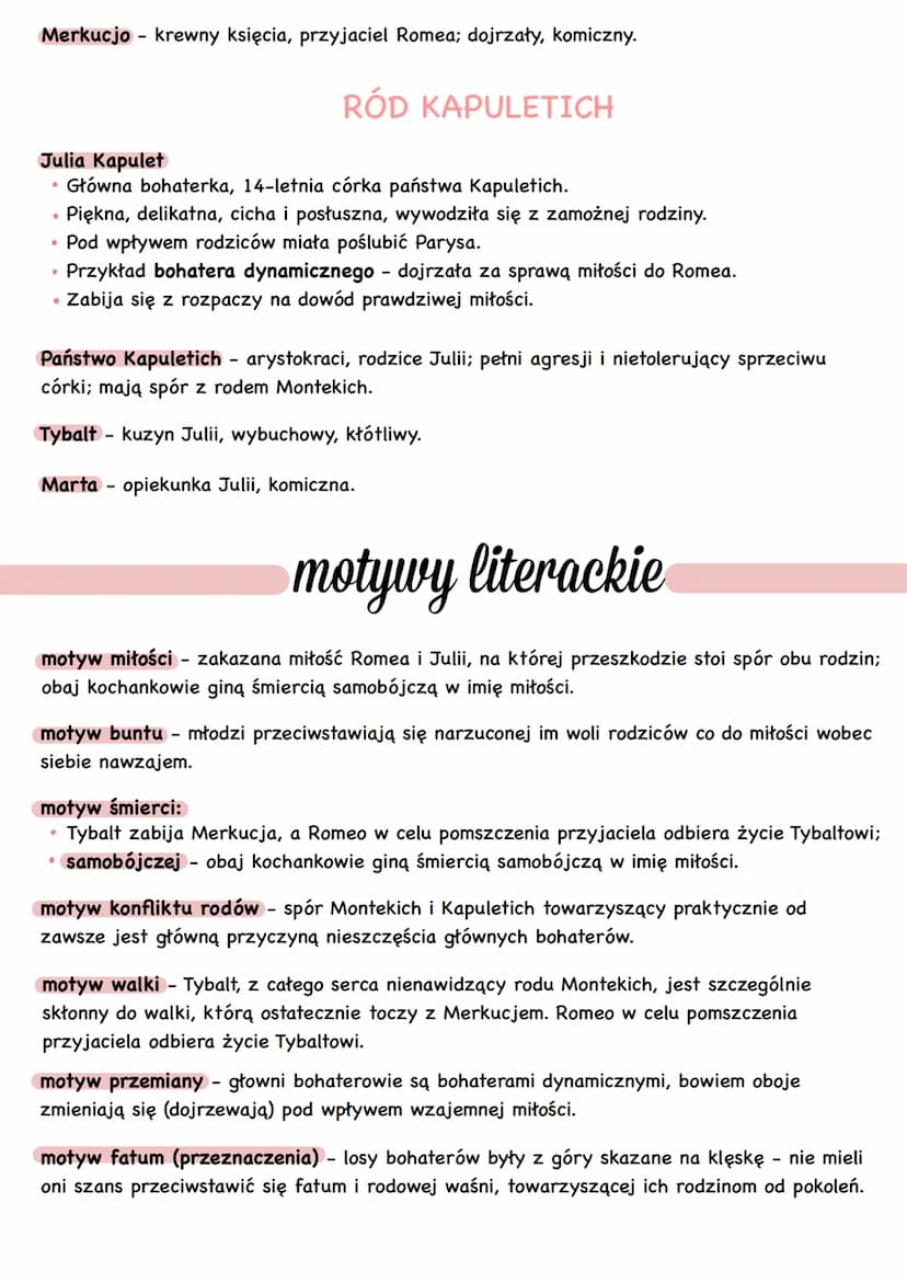 Remeo i
gatunek
,,Romeo i Julia" to tragedia. Utwór jest przykładem dramatu szekspirowskiego
(elżbietańskiego).
Julia
William Szekspir
.
•
>