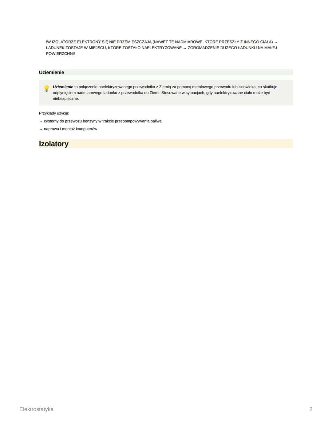 Elektrostatyka
Week
✓ Files
Column
Unit/Module Unit 1
1. Ładunek elektryczny, przewodniki
Ładunek elektryczny
Ładunek elektryczny = wielkość