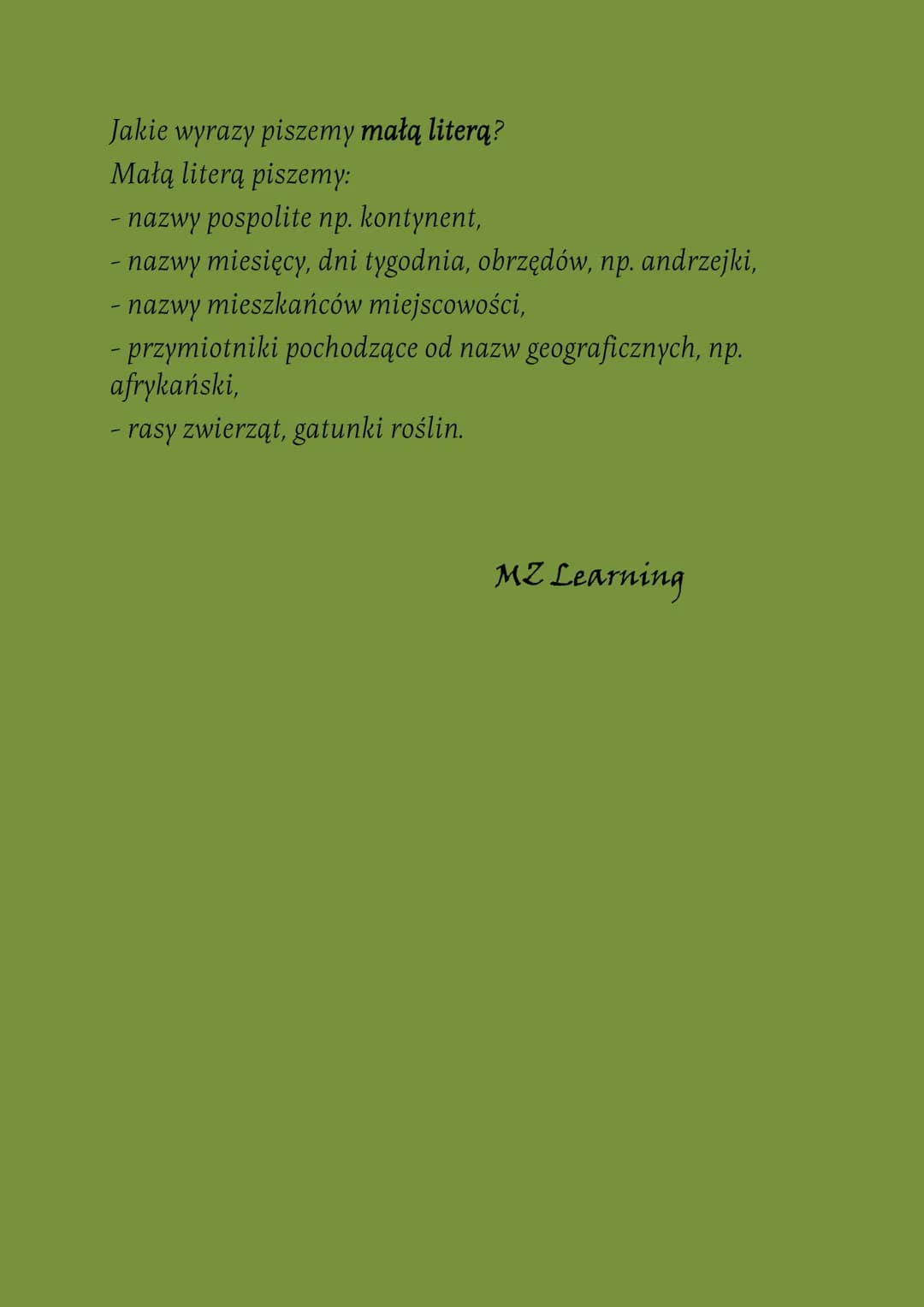 
<h2 id="zasadypisowni">Zasady pisowni ó</h2>
<p>Pisząc "ó", musimy pamiętać o kilku zasadach:</p>
<ul>
<li>używamy "ó" gdy w innych formach