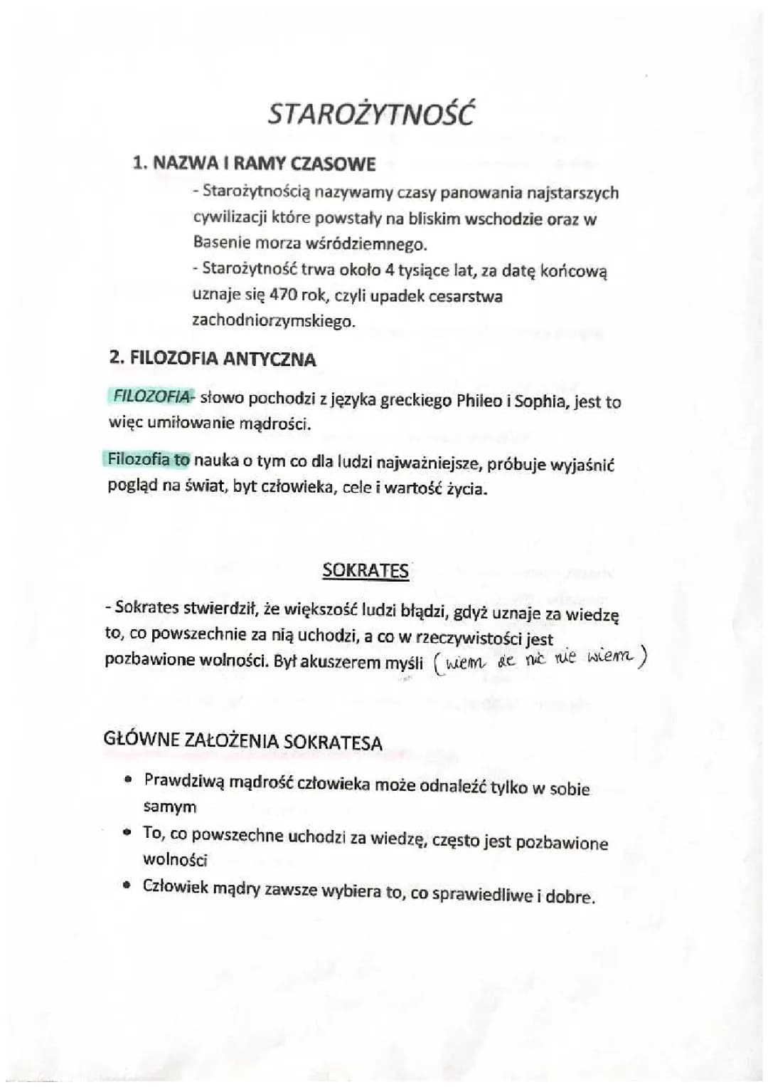 STAROŻYTNOŚĆ