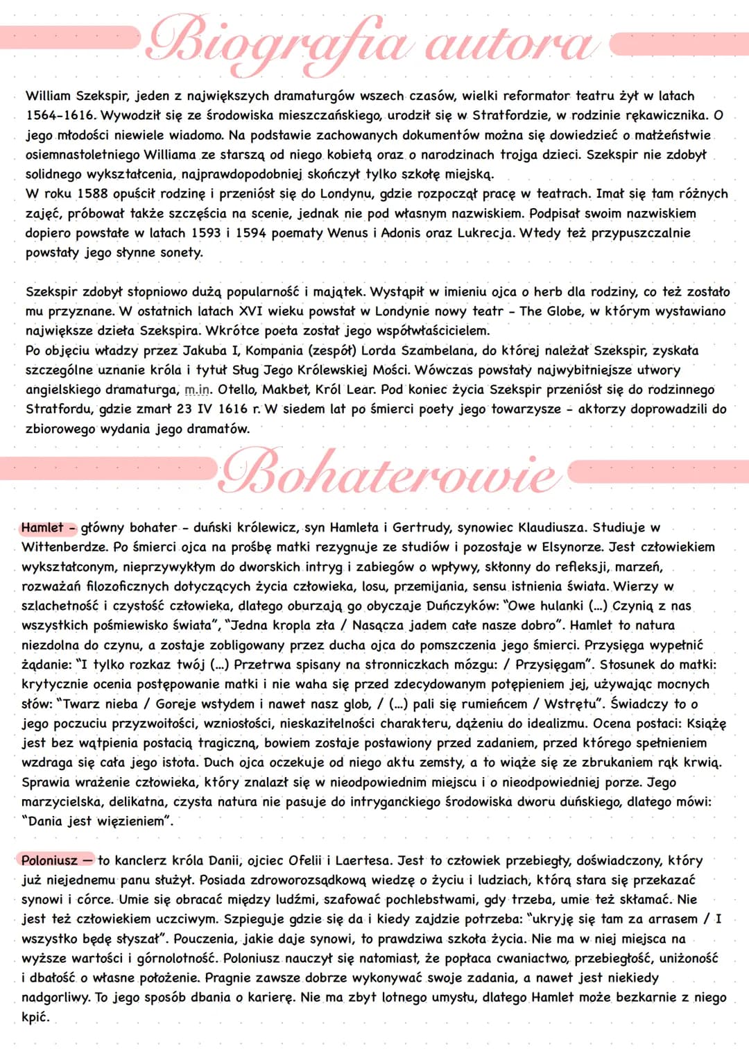 Hamlet - William Szekspir
Geneza
Pomysł tragedii zaczerpnął autor z XIII-wiecznej duńskiej kroniki Saxo Drammaticusa, ale nie bezpośrednio, 