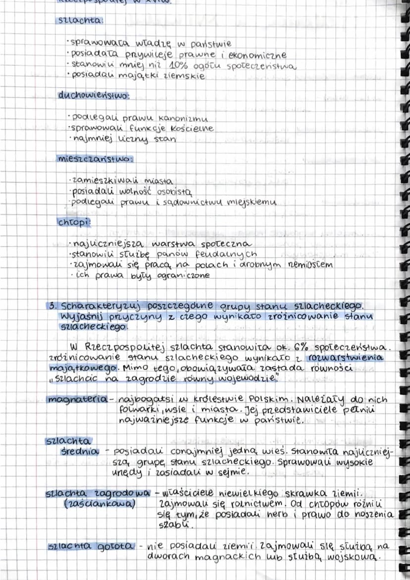 spoleczenstwo państwa
Jagiellonów w XVI wieku
DATY, NAZWISKA, POJĘCIA:
stany społeczne: szlachta, duchowieństwo, mieszczaństwo, chłopstwo
Lu