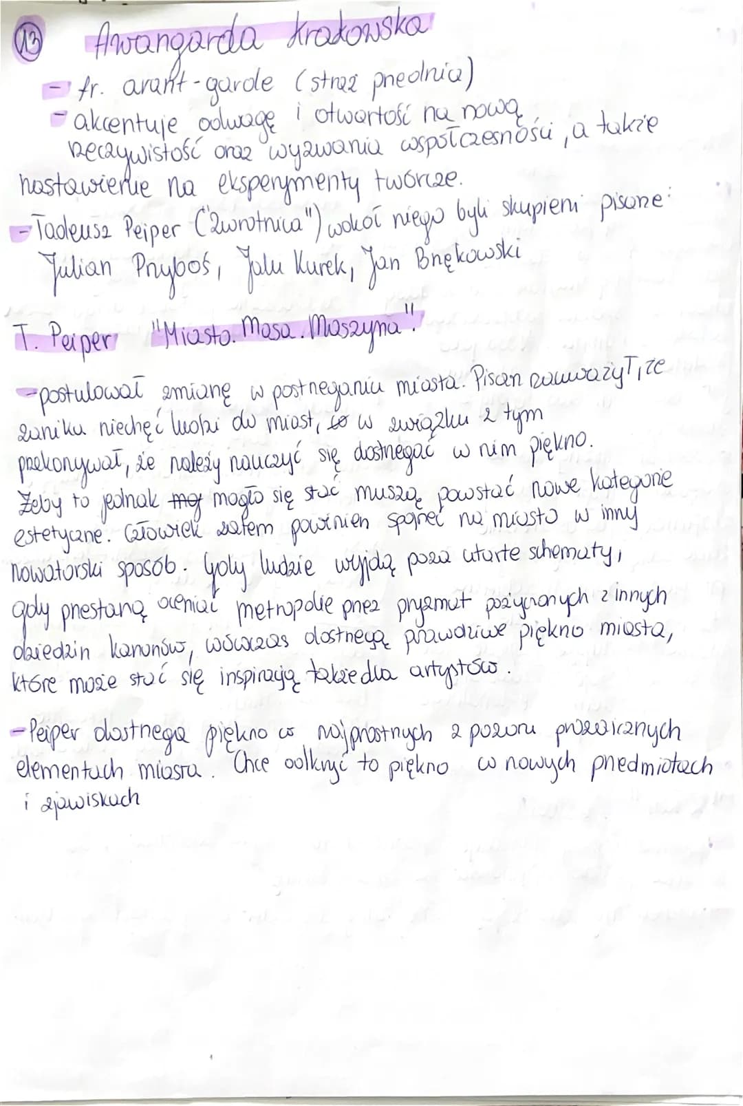 Awangarda Krakowska i Miasto, Masa, Maszyna: Odkryj Tajemnice Tadeusza Peipera