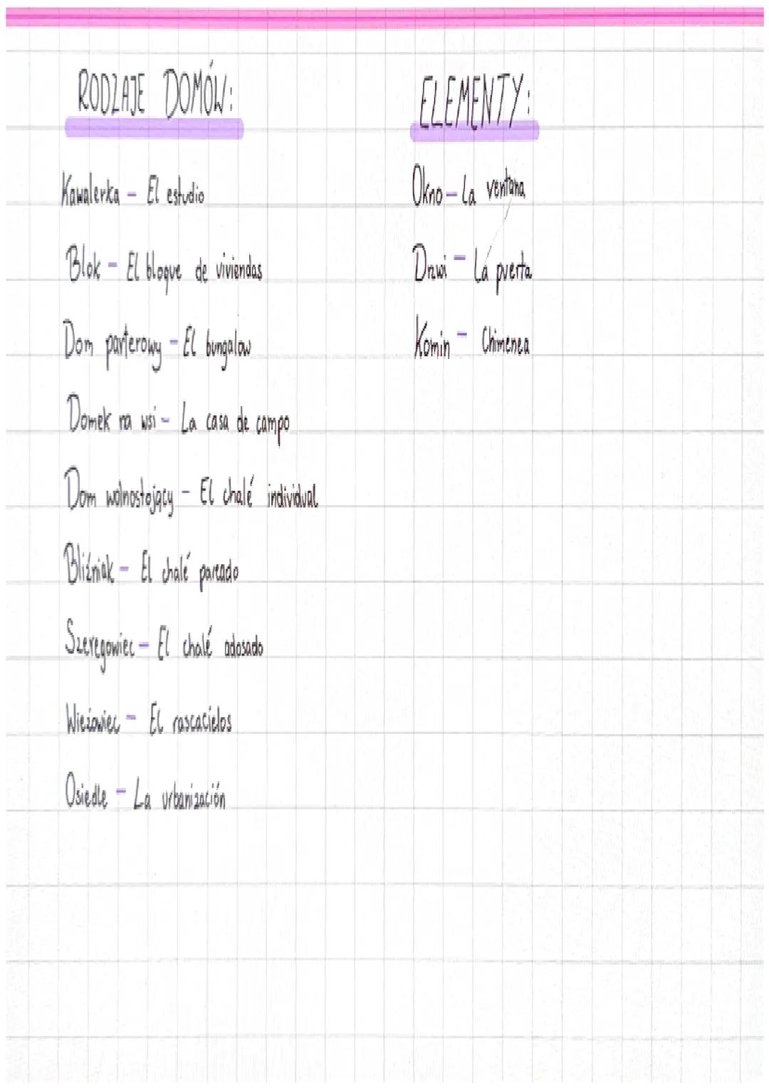 LA CASA
↓
DOM
EL CUARTO
DE BAÑO
♥
Łazienka
La bañera-wanna
Ls La ducha prysznic
La lavabo
EL
"Umywalka
espejo Lustro
El váter kibelek
L>La t