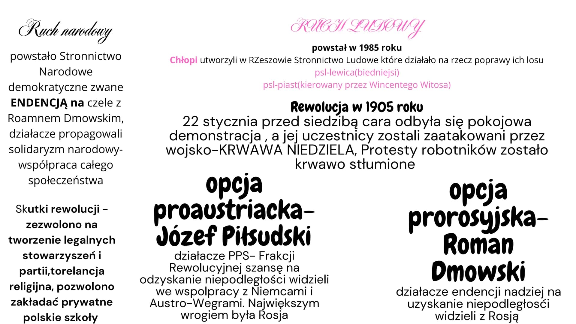 # Powstanie styczniowe

* Ziemianie postanowili wykorzystać uwłaszczeni chłopw i stworzyć lepiej wykształcone
społeczeństwo. Nazwano ich dzi