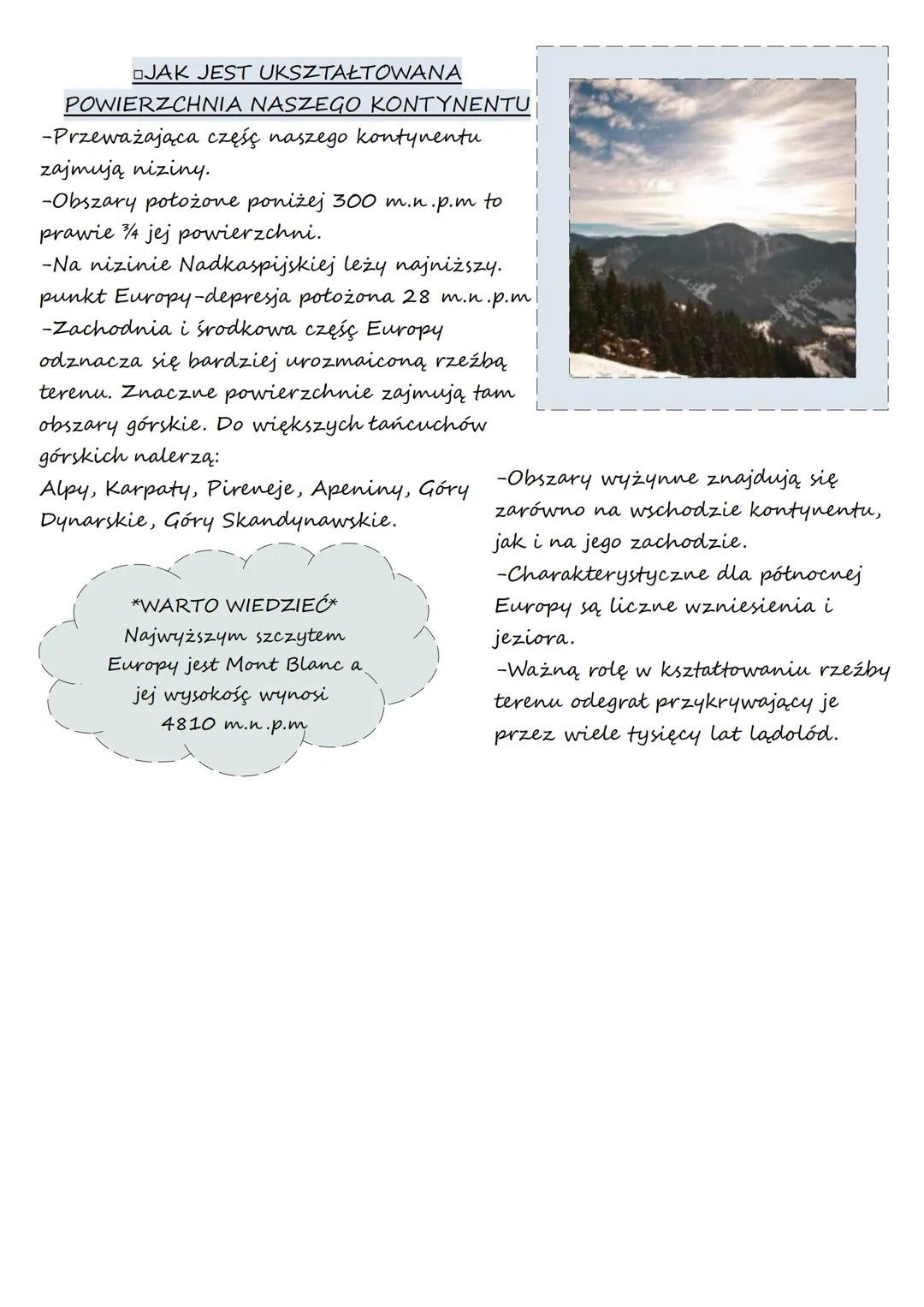 Lekcja 1

Temat: Położenie i ukształtowanie powierzchni Europy

POŁOŻENIE I GRANICE EUROPY
-Europa leży w całości na
pótkuli północnej. Prze