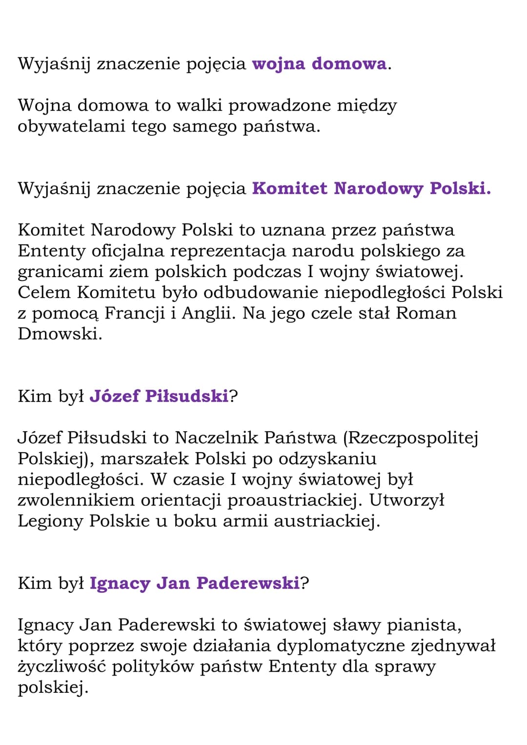 Wielka Wojna
(Dział: Wojny światowe)
Fiszki
Wyjaśnij znaczenie pojęcia Wielka Wojna.
Wielka Wojna to konflikt zbrojny, w którym walki toczył