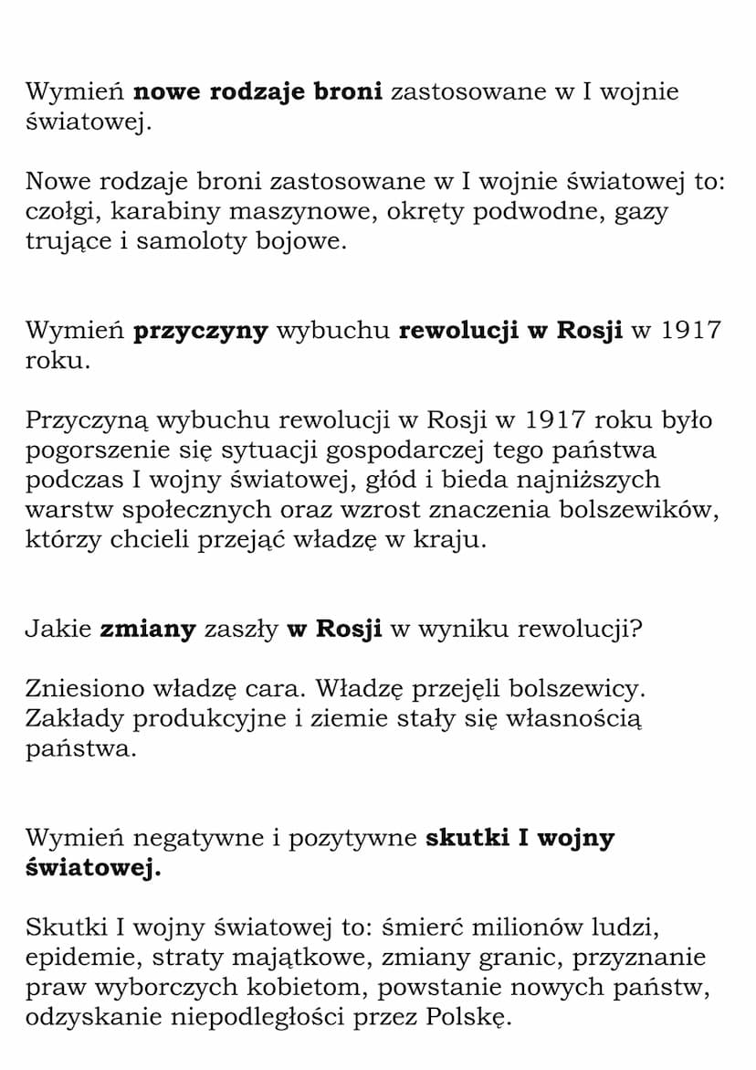 Wielka Wojna
(Dział: Wojny światowe)
Fiszki
Wyjaśnij znaczenie pojęcia Wielka Wojna.
Wielka Wojna to konflikt zbrojny, w którym walki toczył