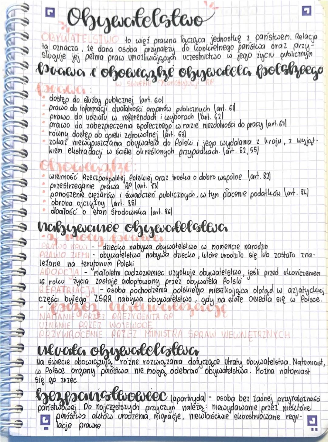 Obywatelstwo i Społeczeństwo - Poradnik WOS Klasy 1